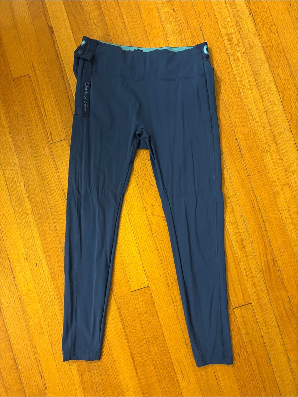 Disney x Outdoor Voices Navy Blue Women's Leggings (ft Goofy)